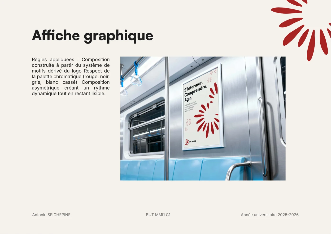 Refonte d'identité visuelle La Cimade - application affiche graphique