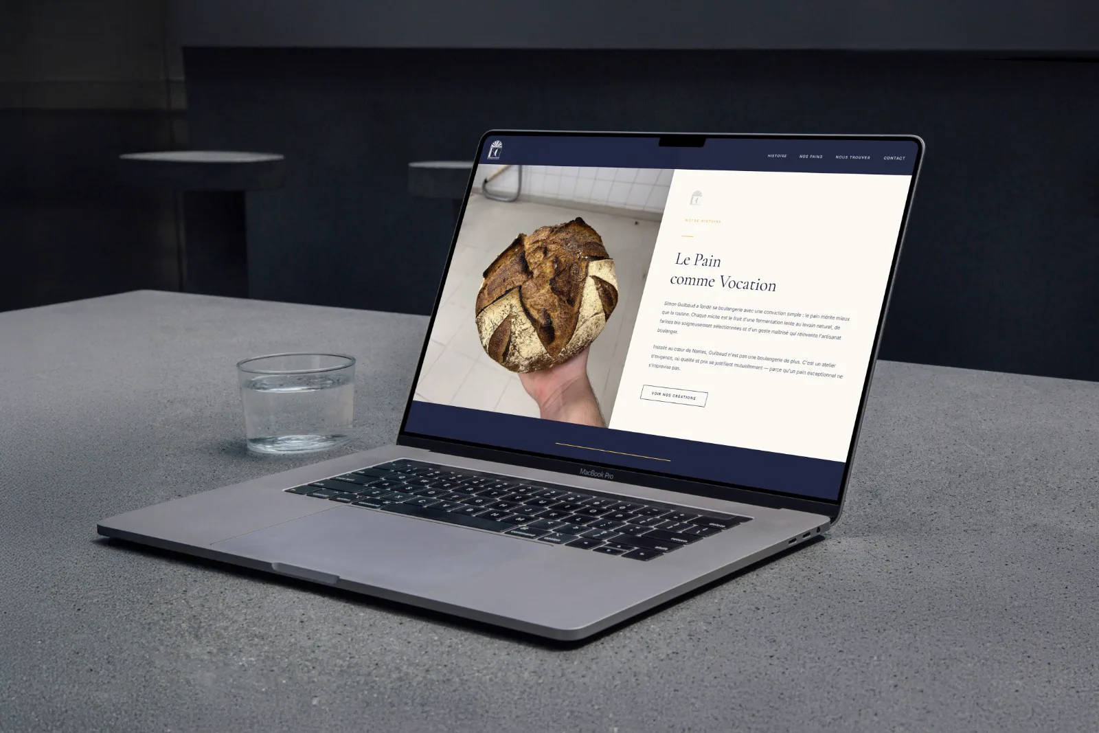 Site vitrine sur MacBook Pro