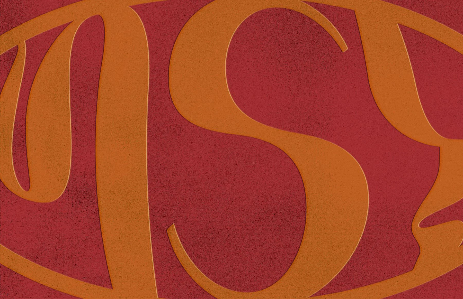 Carte de remerciement MSY - verso, motif logo rouge et orange